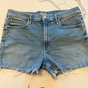 MOTHER Light Blue Jean Shorts